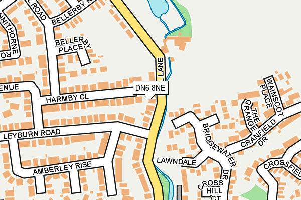 DN6 8NE map - OS OpenMap – Local (Ordnance Survey)