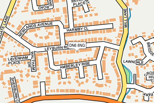 DN6 8NG map - OS OpenMap – Local (Ordnance Survey)