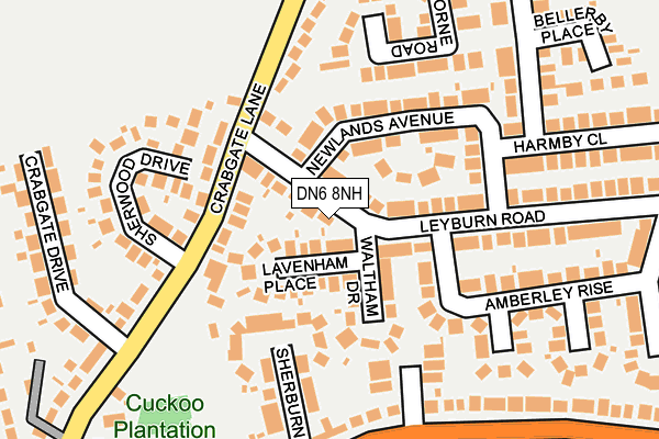 DN6 8NH map - OS OpenMap – Local (Ordnance Survey)