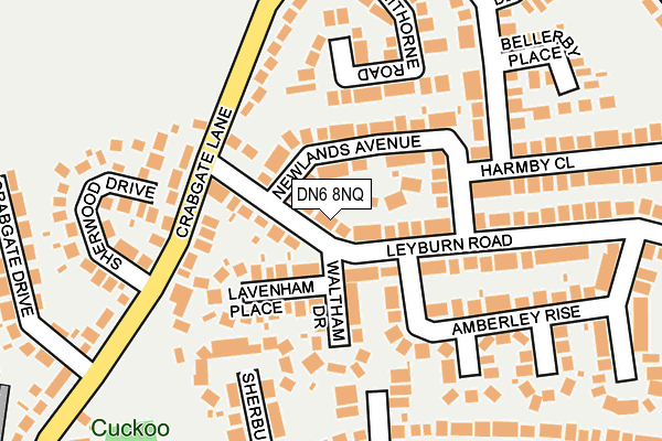 DN6 8NQ map - OS OpenMap – Local (Ordnance Survey)
