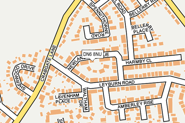 DN6 8NU map - OS OpenMap – Local (Ordnance Survey)