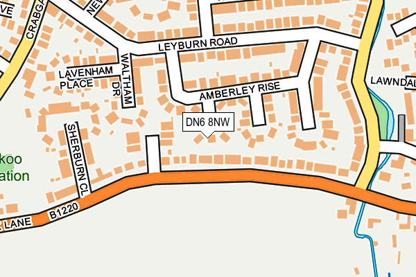 DN6 8NW map - OS OpenMap – Local (Ordnance Survey)