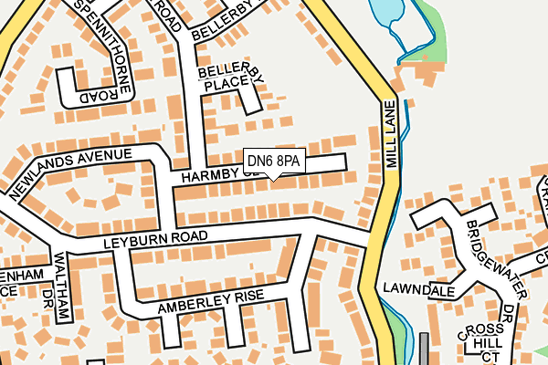 DN6 8PA map - OS OpenMap – Local (Ordnance Survey)