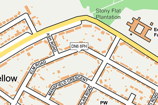 DN6 8PH map - OS OpenMap – Local (Ordnance Survey)