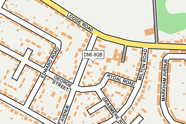 DN6 8QB map - OS OpenMap – Local (Ordnance Survey)