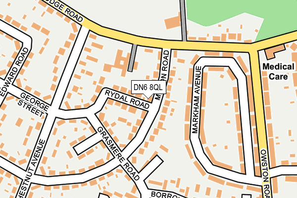 DN6 8QL map - OS OpenMap – Local (Ordnance Survey)