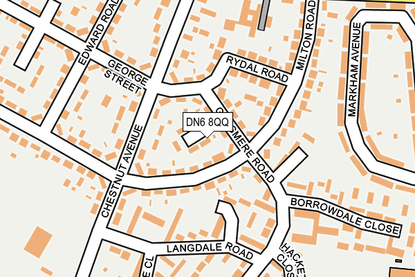 DN6 8QQ map - OS OpenMap – Local (Ordnance Survey)