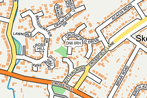 DN6 8RH map - OS OpenMap – Local (Ordnance Survey)