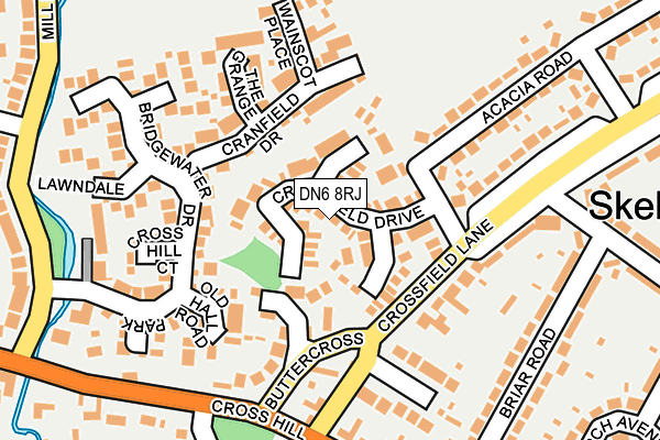 DN6 8RJ map - OS OpenMap – Local (Ordnance Survey)