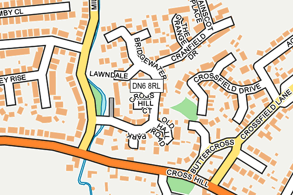 DN6 8RL map - OS OpenMap – Local (Ordnance Survey)