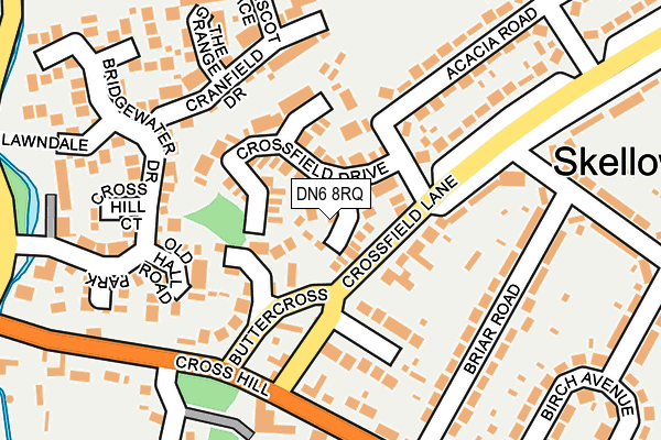 DN6 8RQ map - OS OpenMap – Local (Ordnance Survey)