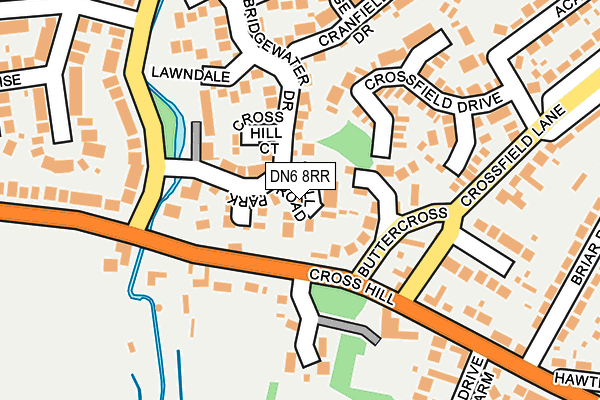 DN6 8RR map - OS OpenMap – Local (Ordnance Survey)
