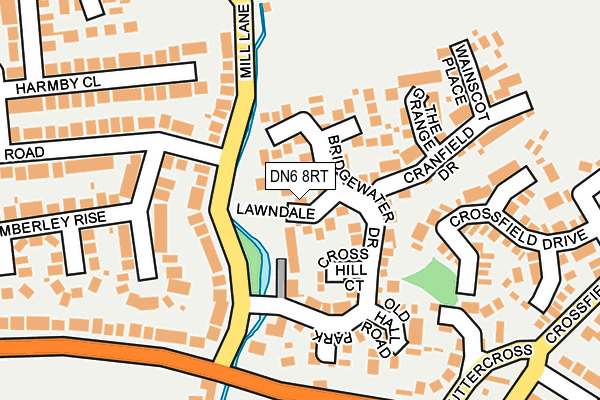 DN6 8RT map - OS OpenMap – Local (Ordnance Survey)