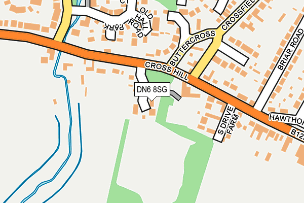 DN6 8SG map - OS OpenMap – Local (Ordnance Survey)