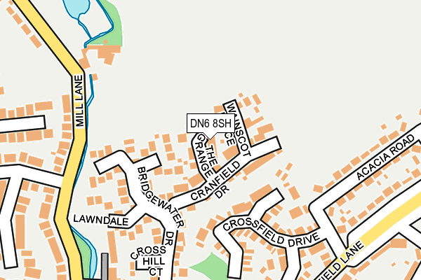DN6 8SH map - OS OpenMap – Local (Ordnance Survey)