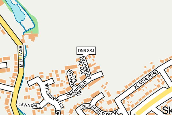 DN6 8SJ map - OS OpenMap – Local (Ordnance Survey)