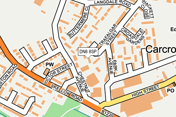 DN6 8SP map - OS OpenMap – Local (Ordnance Survey)