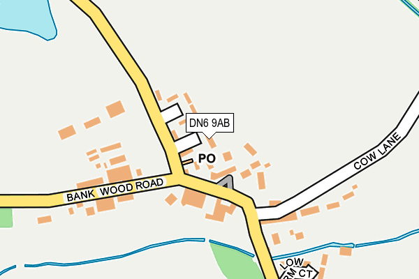 DN6 9AB map - OS OpenMap – Local (Ordnance Survey)