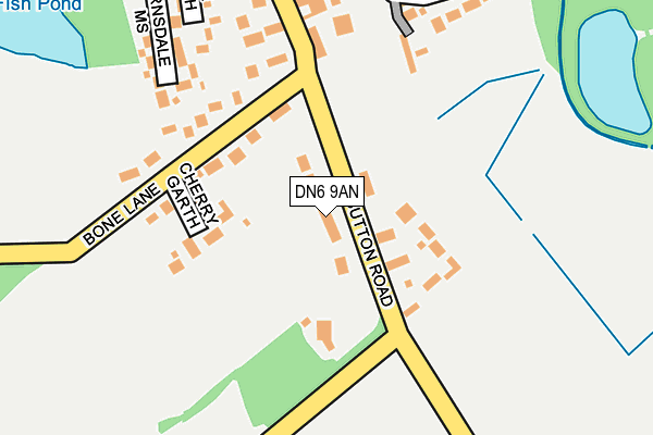 DN6 9AN map - OS OpenMap – Local (Ordnance Survey)