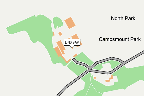 DN6 9AP map - OS OpenMap – Local (Ordnance Survey)