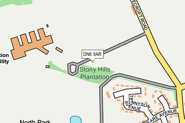 DN6 9AR map - OS OpenMap – Local (Ordnance Survey)