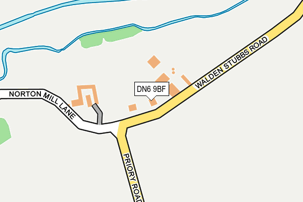 DN6 9BF map - OS OpenMap – Local (Ordnance Survey)