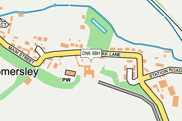 DN6 9BH map - OS OpenMap – Local (Ordnance Survey)