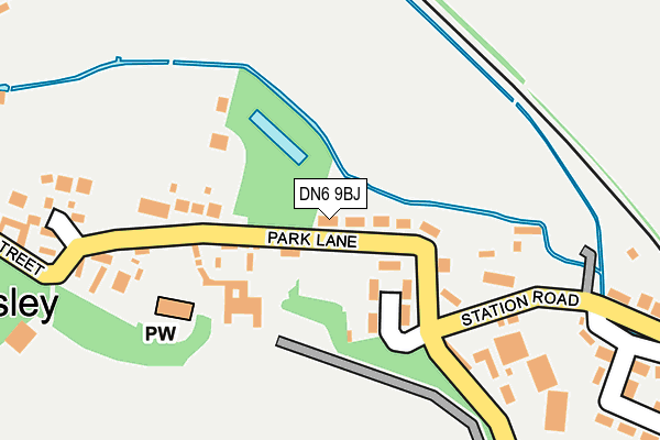 DN6 9BJ map - OS OpenMap – Local (Ordnance Survey)