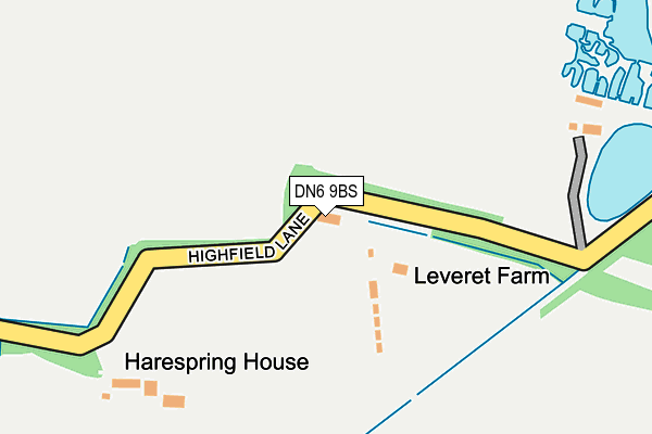DN6 9BS map - OS OpenMap – Local (Ordnance Survey)