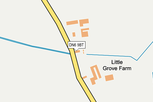 DN6 9BT map - OS OpenMap – Local (Ordnance Survey)