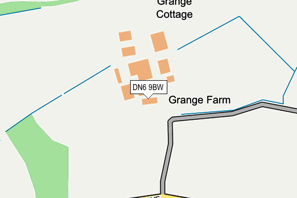 DN6 9BW map - OS OpenMap – Local (Ordnance Survey)