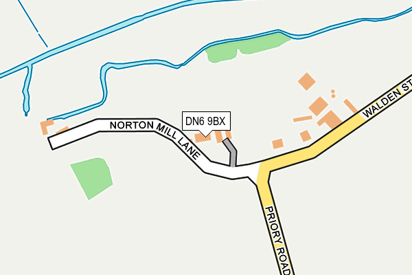 DN6 9BX map - OS OpenMap – Local (Ordnance Survey)