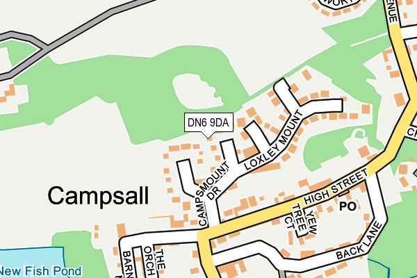 DN6 9DA map - OS OpenMap – Local (Ordnance Survey)