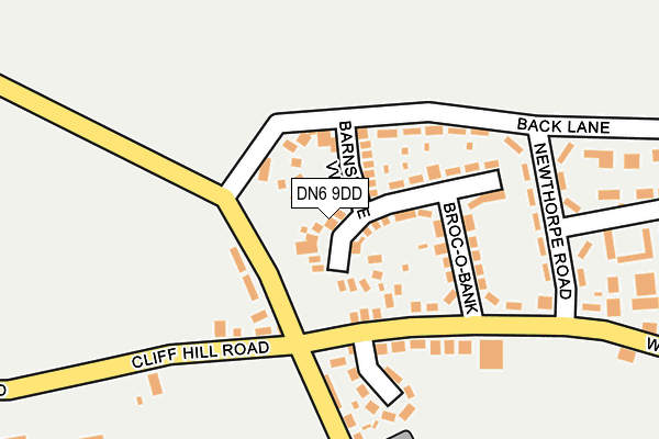 DN6 9DD map - OS OpenMap – Local (Ordnance Survey)