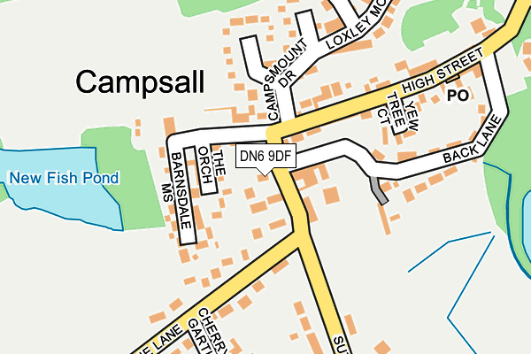 DN6 9DF map - OS OpenMap – Local (Ordnance Survey)