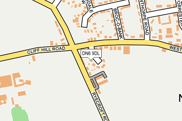 DN6 9DL map - OS OpenMap – Local (Ordnance Survey)