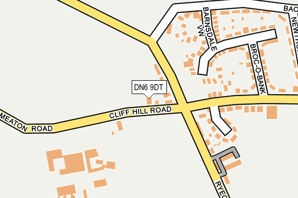 DN6 9DT map - OS OpenMap – Local (Ordnance Survey)
