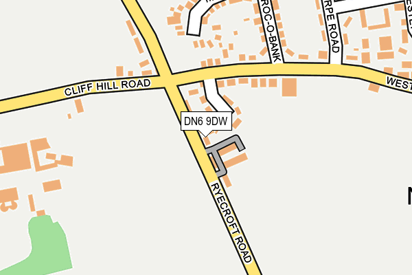 DN6 9DW map - OS OpenMap – Local (Ordnance Survey)