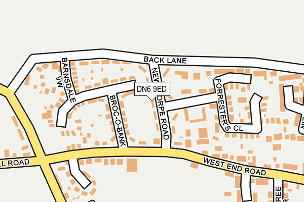 DN6 9ED map - OS OpenMap – Local (Ordnance Survey)