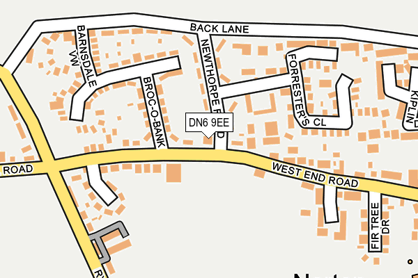 DN6 9EE map - OS OpenMap – Local (Ordnance Survey)