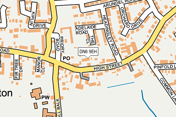 DN6 9EH map - OS OpenMap – Local (Ordnance Survey)