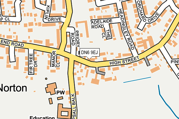 DN6 9EJ map - OS OpenMap – Local (Ordnance Survey)