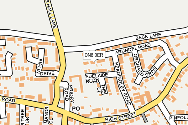 DN6 9ER map - OS OpenMap – Local (Ordnance Survey)