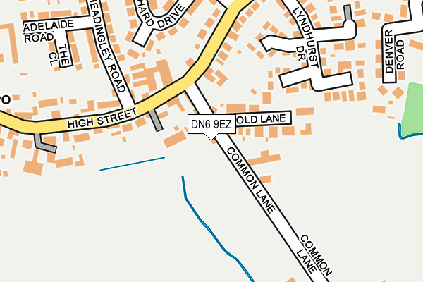 DN6 9EZ map - OS OpenMap – Local (Ordnance Survey)