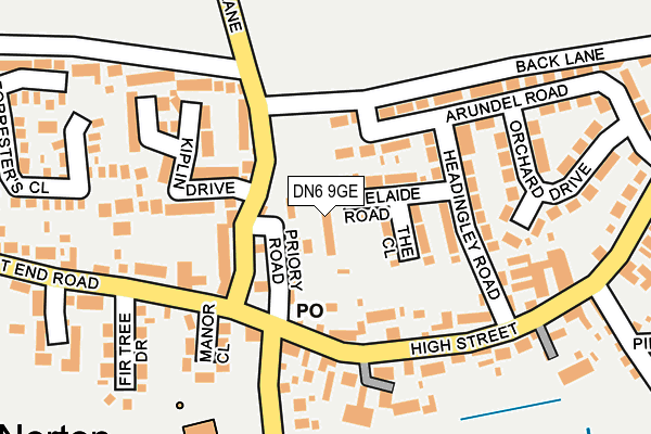 DN6 9GE map - OS OpenMap – Local (Ordnance Survey)