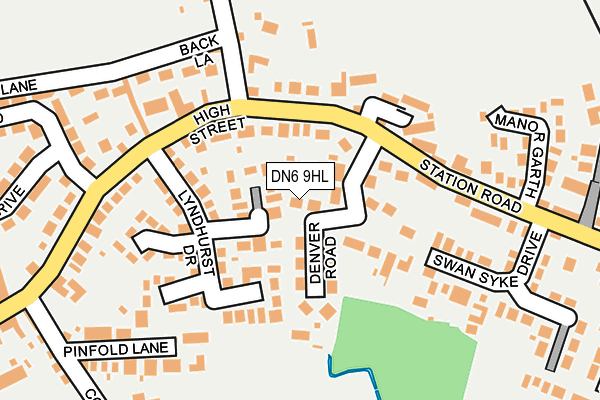 DN6 9HL map - OS OpenMap – Local (Ordnance Survey)