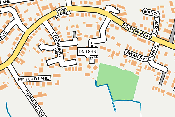 DN6 9HN map - OS OpenMap – Local (Ordnance Survey)