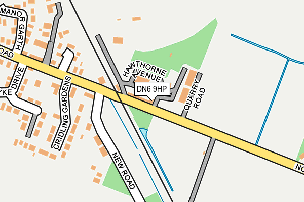 DN6 9HP map - OS OpenMap – Local (Ordnance Survey)