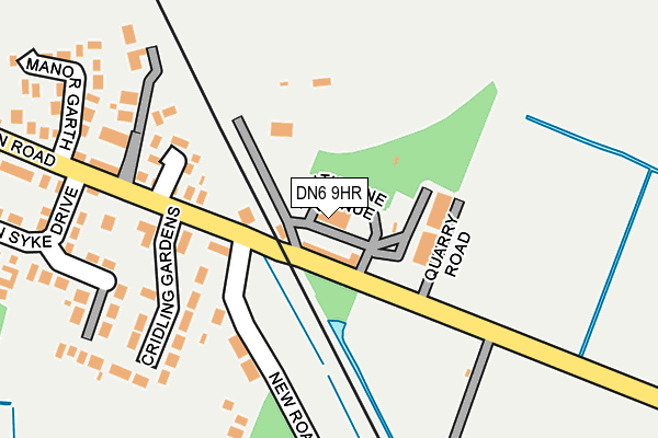 DN6 9HR map - OS OpenMap – Local (Ordnance Survey)