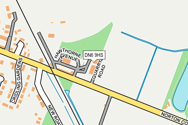 DN6 9HS map - OS OpenMap – Local (Ordnance Survey)